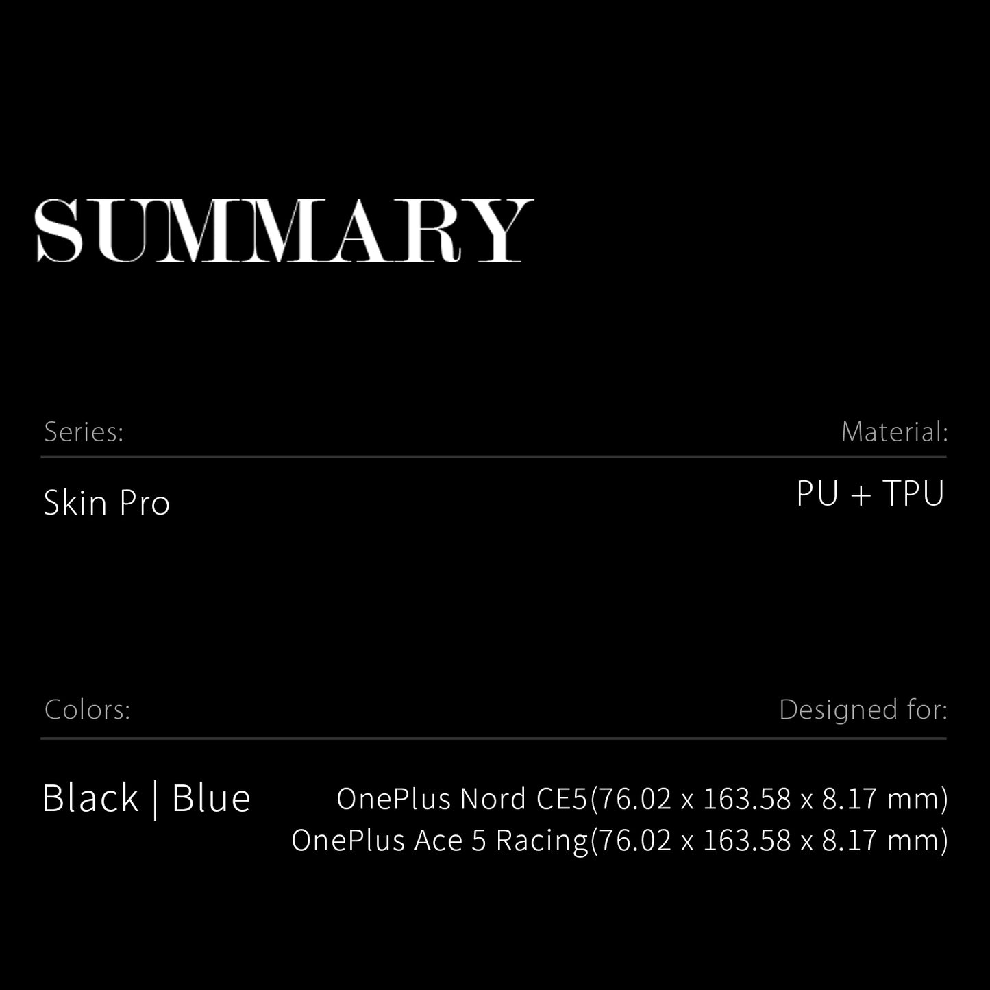 Dux Ducis Skin Pro Series PU Leather Wallet Case - For OnePlus Nord CE5 / Ace 5 Racing