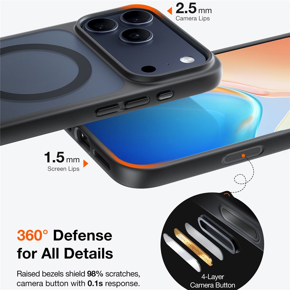 TORRAS Guardian-Mag Series Case Compatible with MagSafe PC+TPU Phone Cover - For iPhone 17 Pro Max