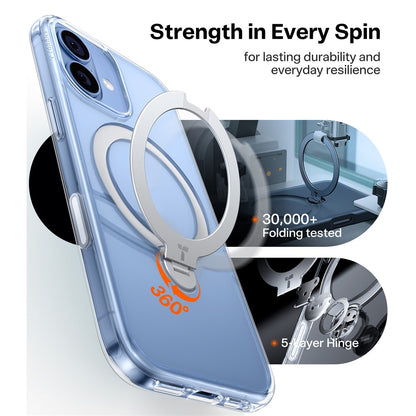 TORRAS Ostand Q3 Spin Series Case Compatible with MagSafe PC+TPU Case - For iPhone 17