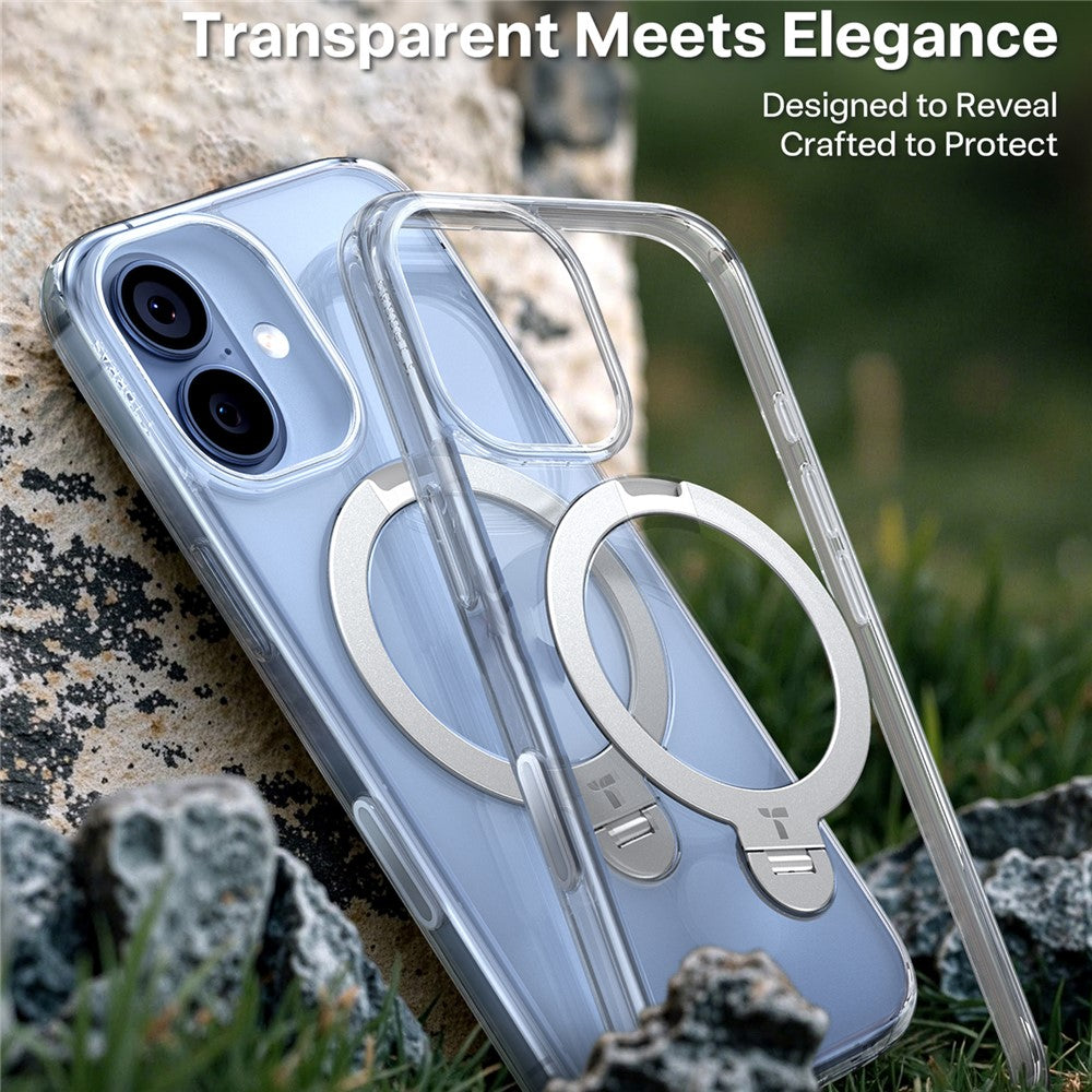 TORRAS Ostand Q3 Spin Series Case Compatible with MagSafe PC+TPU Case - For iPhone 17