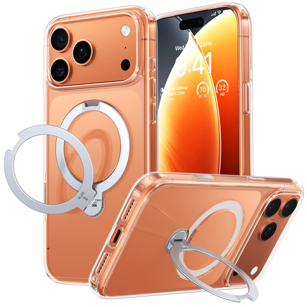 TORRAS Ostand Q3 Spin Series Case Compatible with MagSafe PC+TPU Case - For iPhone 17 Pro
