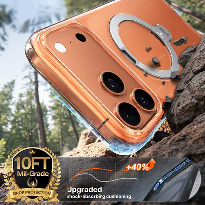 TORRAS Ostand Q3 Spin Series Case Compatible with MagSafe PC+TPU Case - For iPhone 17 Pro