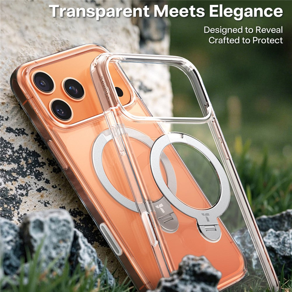 TORRAS Ostand Q3 Spin Series Case Compatible with MagSafe PC+TPU Case - For iPhone 17 Pro