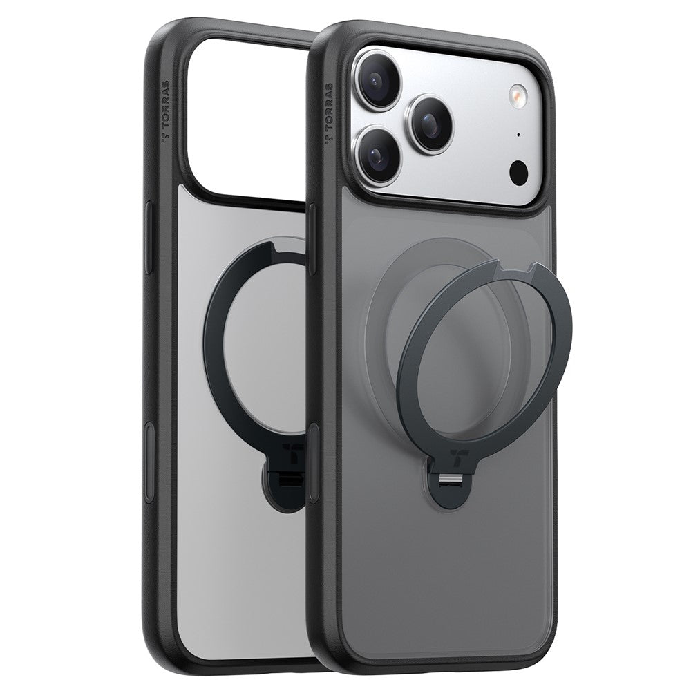 TORRAS Ostand Q3 Spin Series Case Compatible with MagSafe PC+TPU Case - For iPhone 17 Pro Max