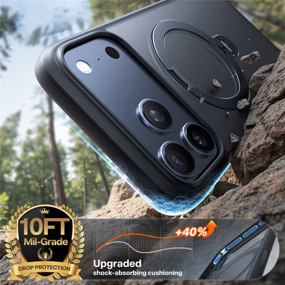 TORRAS Ostand Q3 Spin Series Case Compatible with MagSafe PC+TPU Case - For iPhone 17 Pro Max