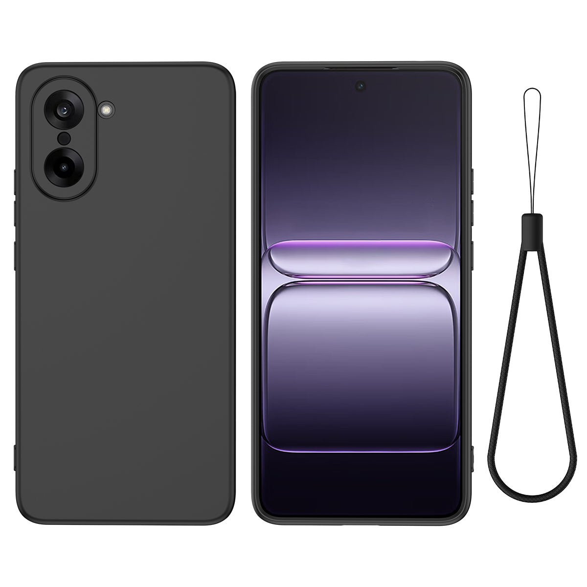 Liquid Silicone Case with Hand Strap - For OnePlus Nord CE5