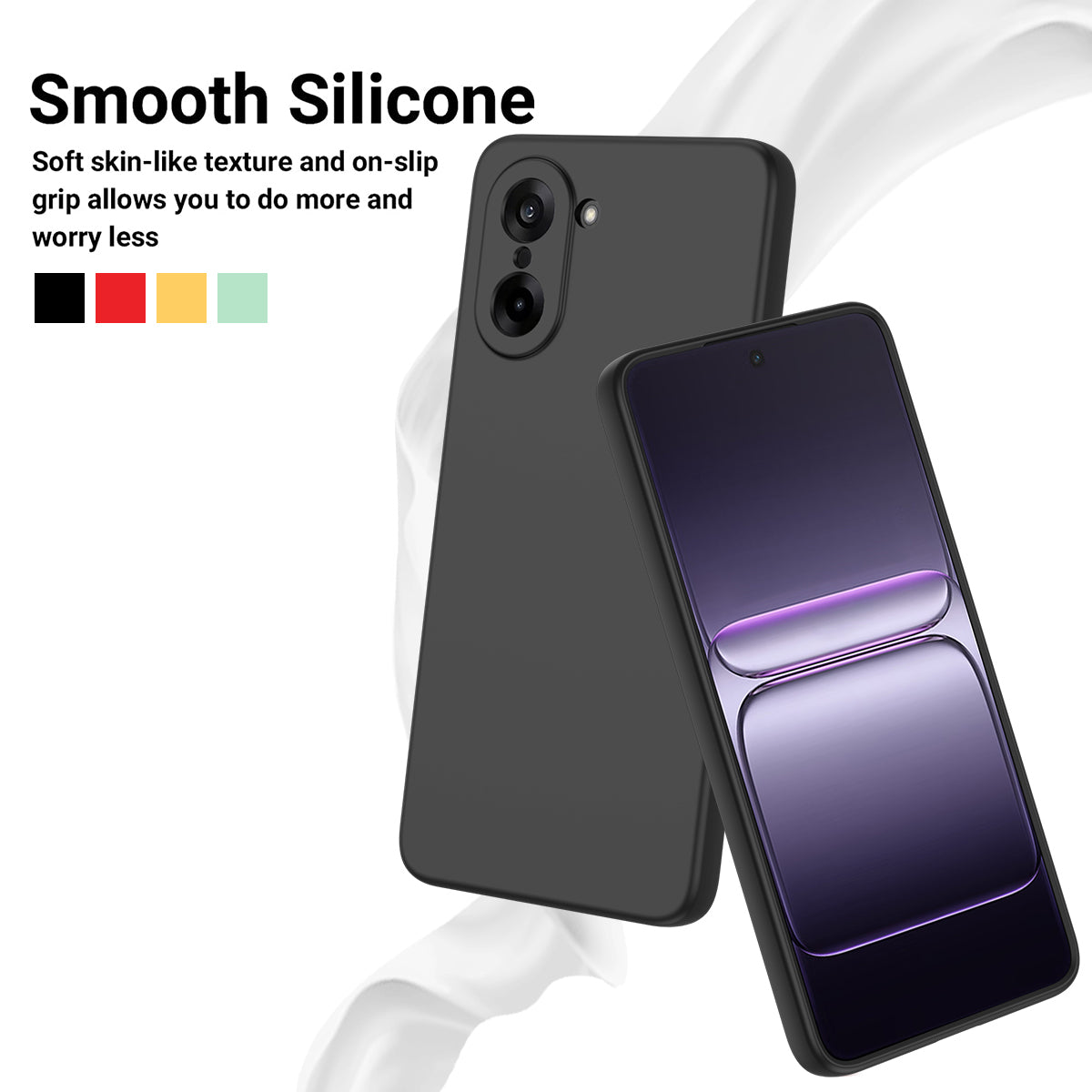 Liquid Silicone Case with Hand Strap - For OnePlus Nord CE5