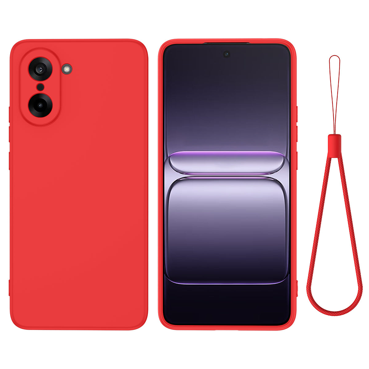 Liquid Silicone Case with Hand Strap - For OnePlus Nord CE5