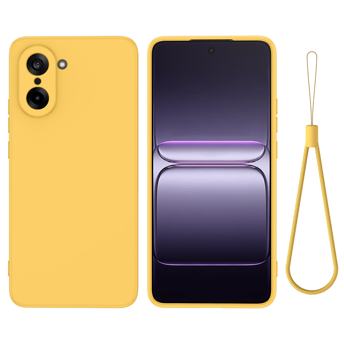 Liquid Silicone Case with Hand Strap - For OnePlus Nord CE5