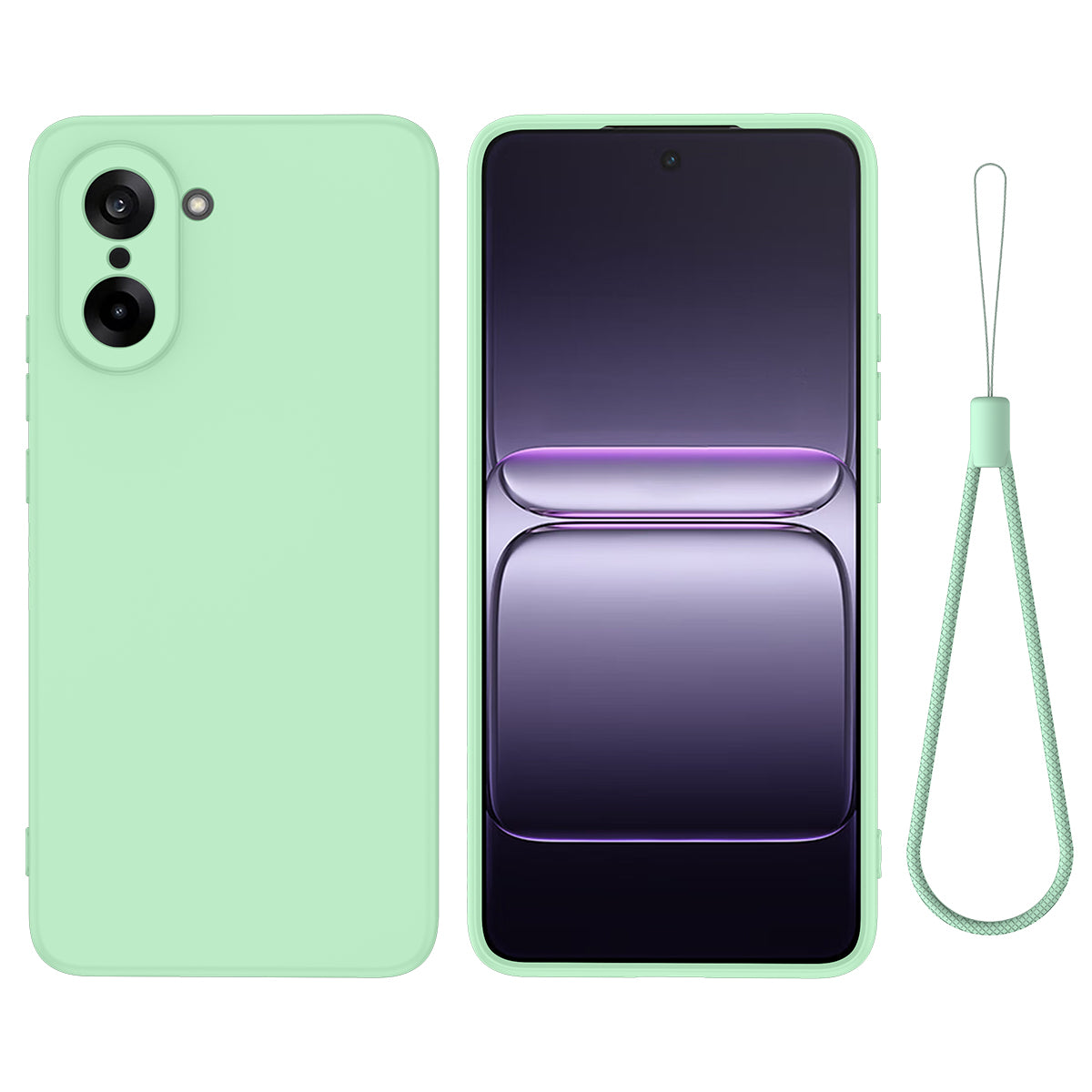 Liquid Silicone Case with Hand Strap - For OnePlus Nord CE5