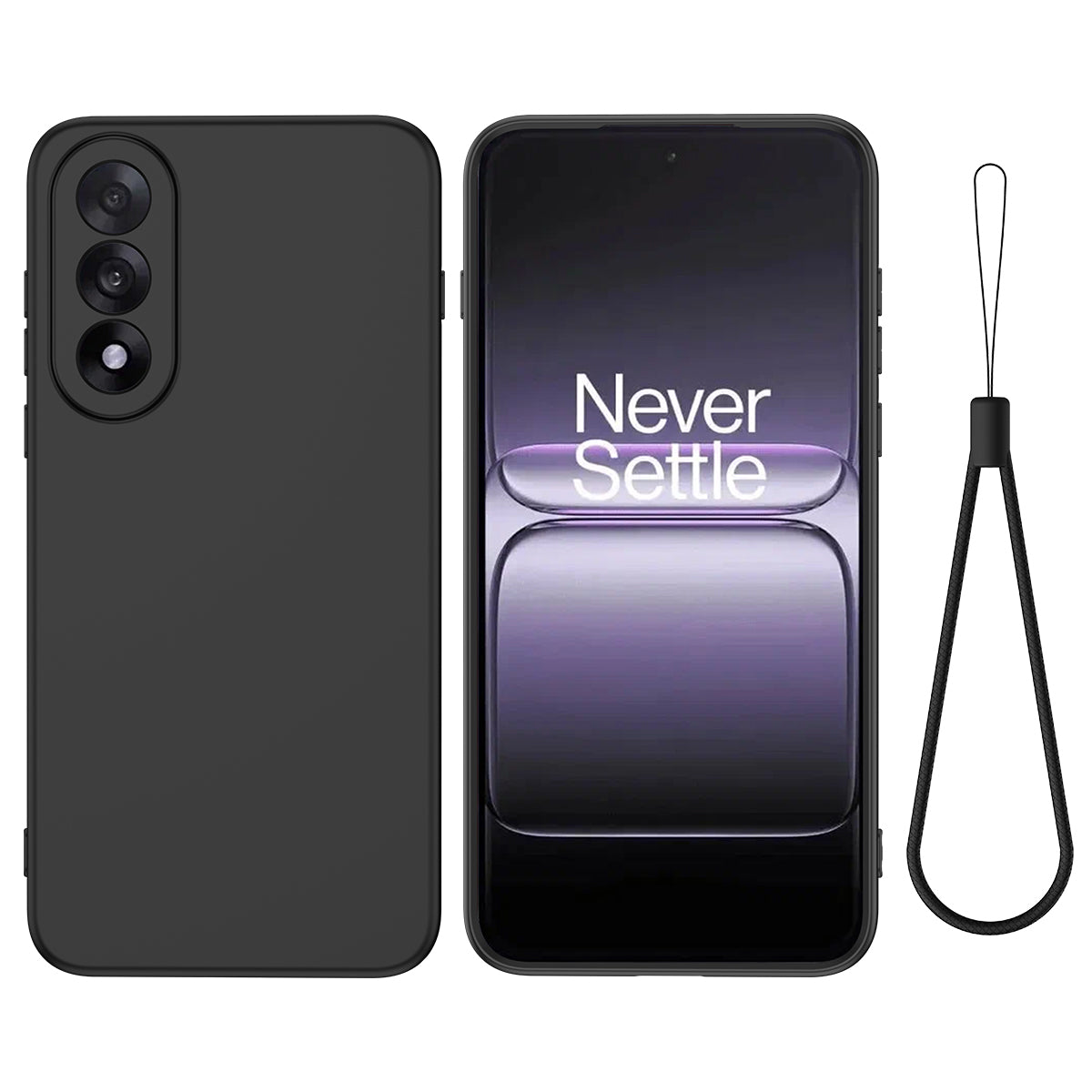 Liquid Silicone Case with Hand Strap - For OnePlus Nord 5