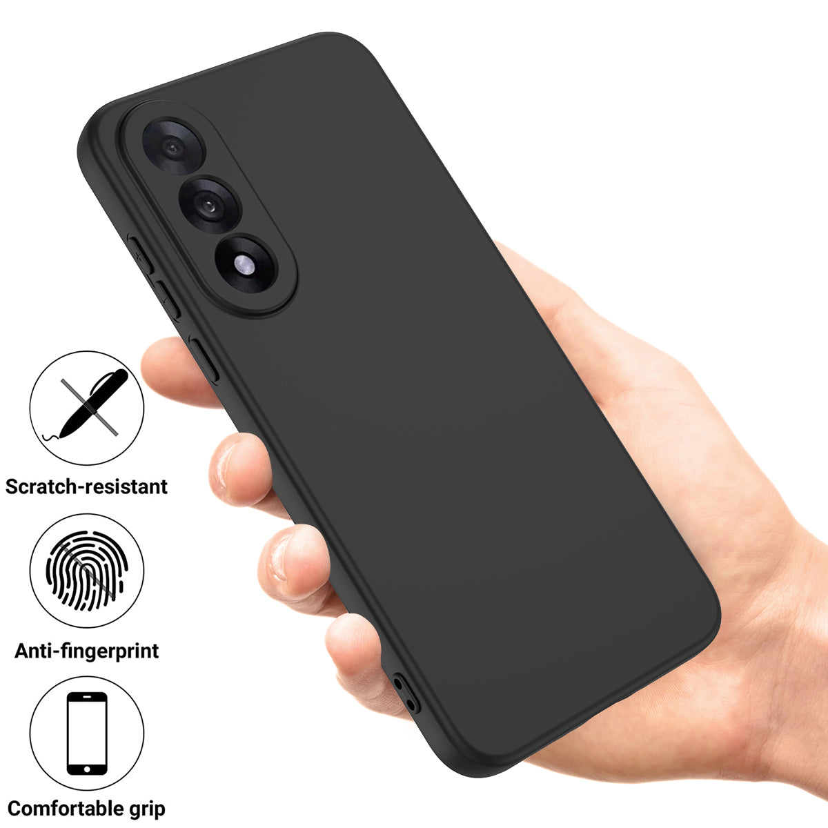 Liquid Silicone Case with Hand Strap - For OnePlus Nord 5