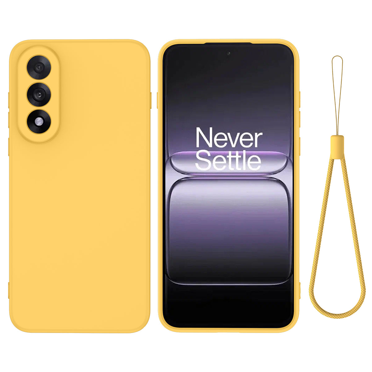 Liquid Silicone Case with Hand Strap - For OnePlus Nord 5