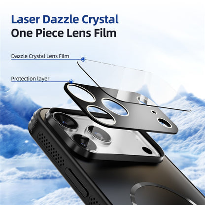 ABEEL Magnetic Case TPU PC Cooling Matte Phone Back Cover with Lens Film - For iPhone 16 Pro