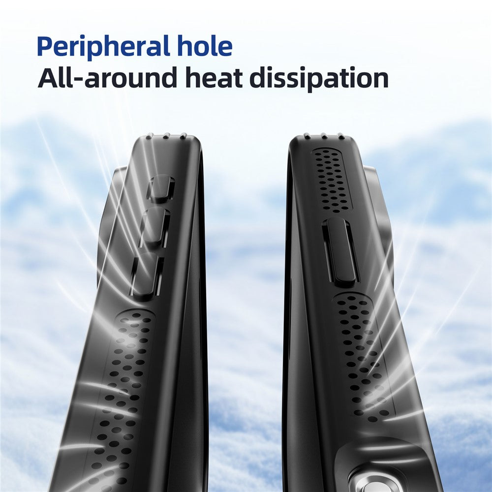 ABEEL Magnetic Case TPU PC Cooling Matte Phone Back Cover with Lens Film - For iPhone 16 Pro