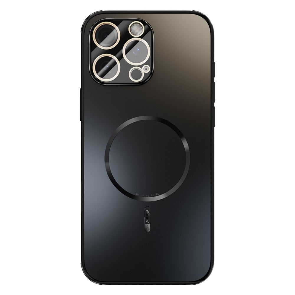 ABEEL Magnetic Case TPU PC Cooling Matte Phone Back Cover with Lens Film - For iPhone 16 Pro