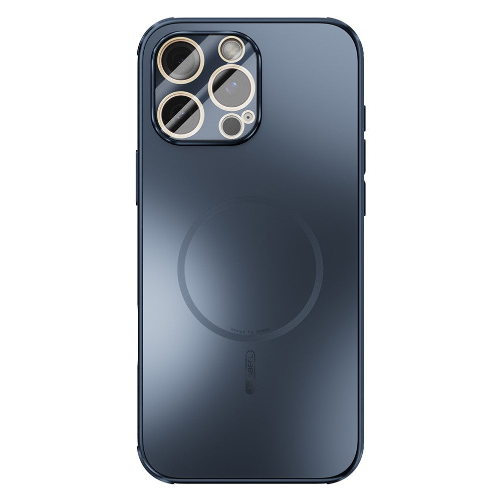 ABEEL Magnetic Case TPU PC Cooling Matte Phone Back Cover with Lens Film - For iPhone 16 Pro