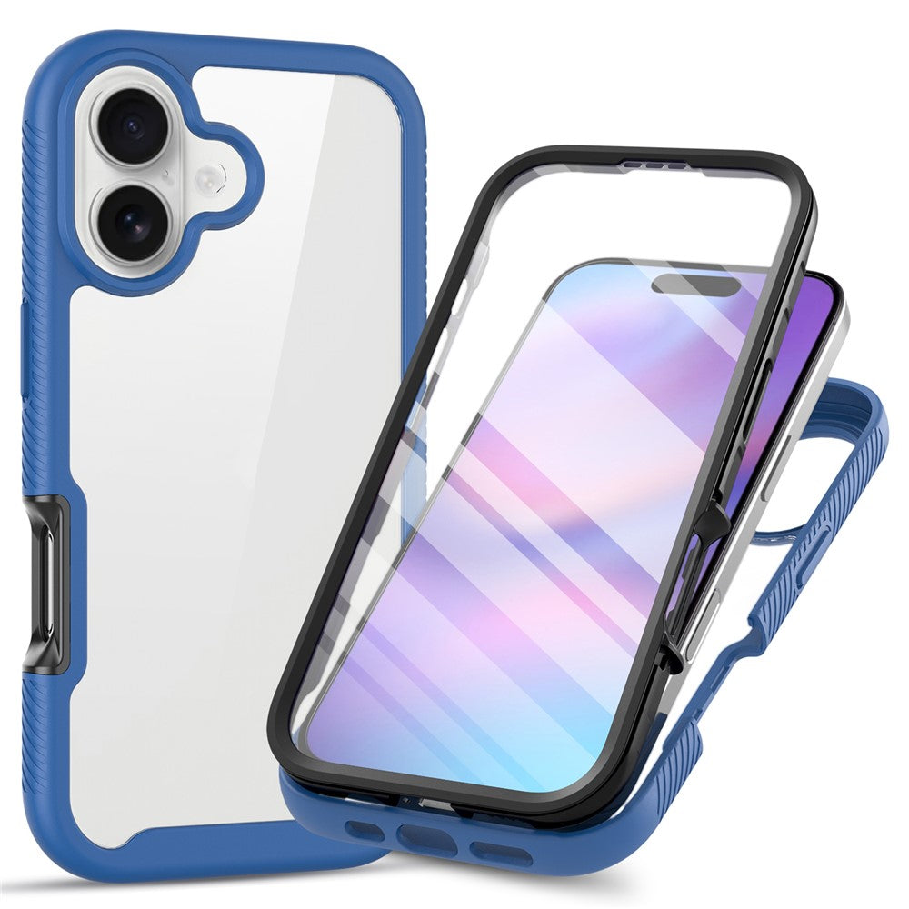 Front & Back PC + TPU Clear Case - For iPhone 17