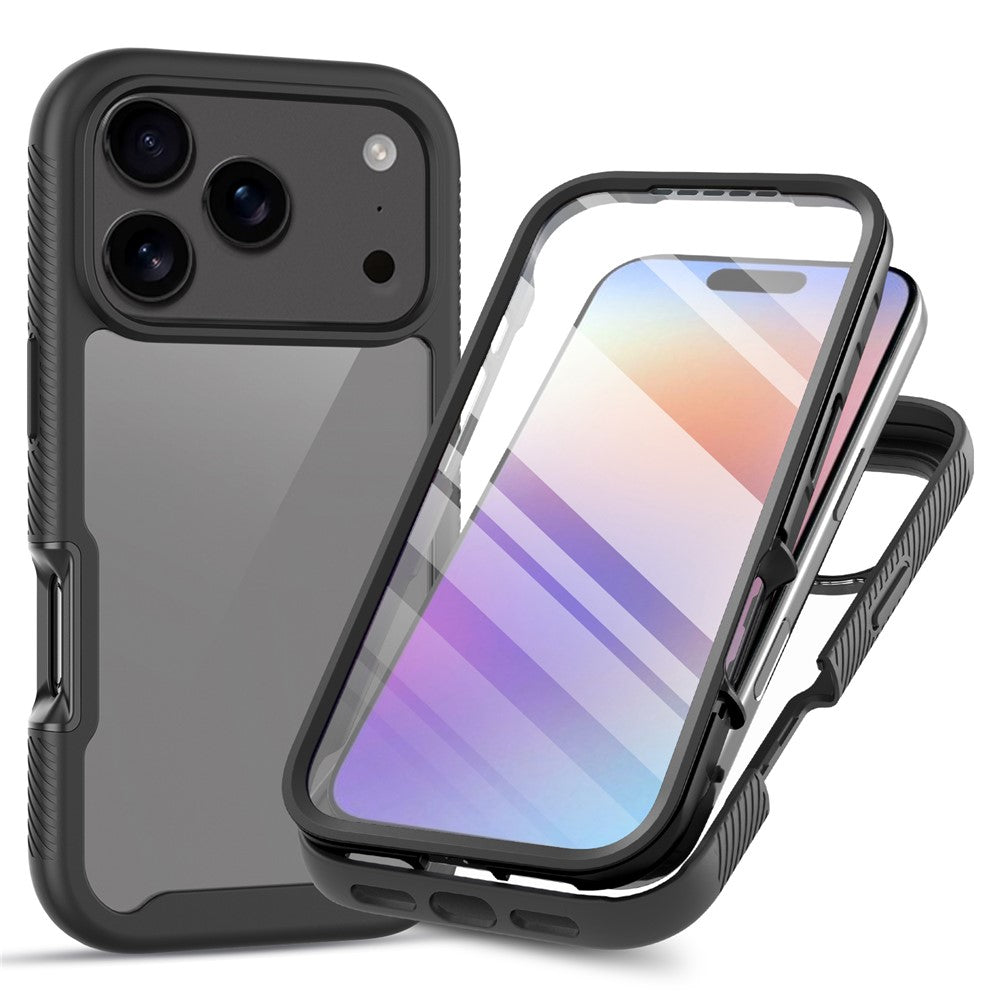 Front & Back PC + TPU Clear Case - For iPhone 17 Pro Max