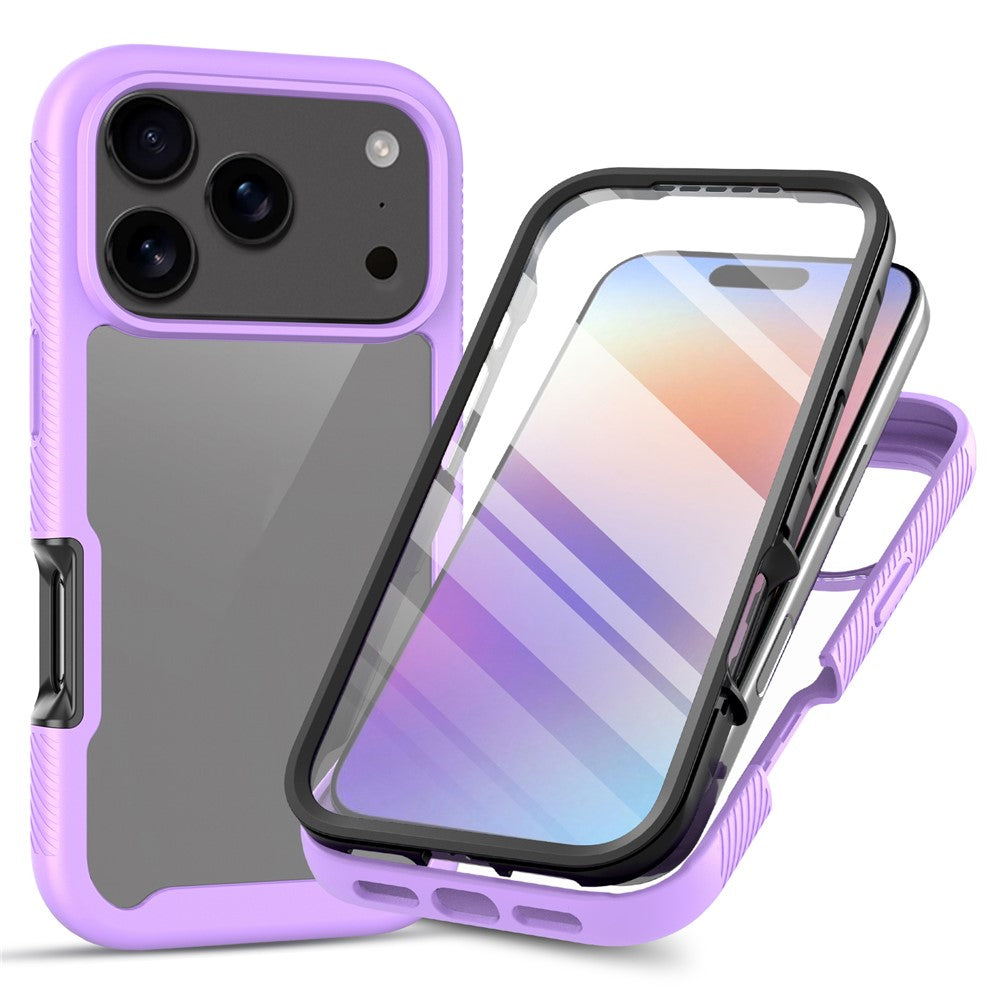 Front & Back PC + TPU Clear Case - For iPhone 17 Pro