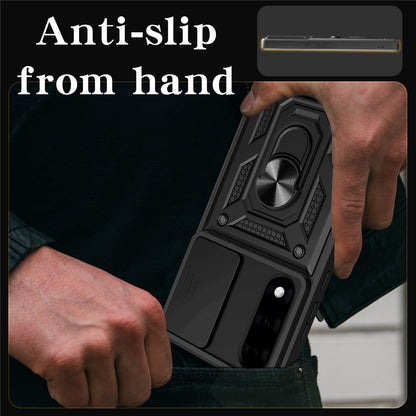 PC + TPU Case with Slide Camera Lid Kickstand Phone Cover - For OnePlus Nord 5