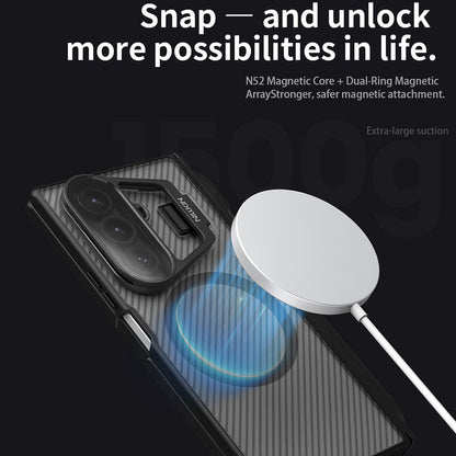 Nillkin CamShield Prop Magnetic Translucent Series Case with Stylus Pen - For Samsung Galaxy Z Fold7