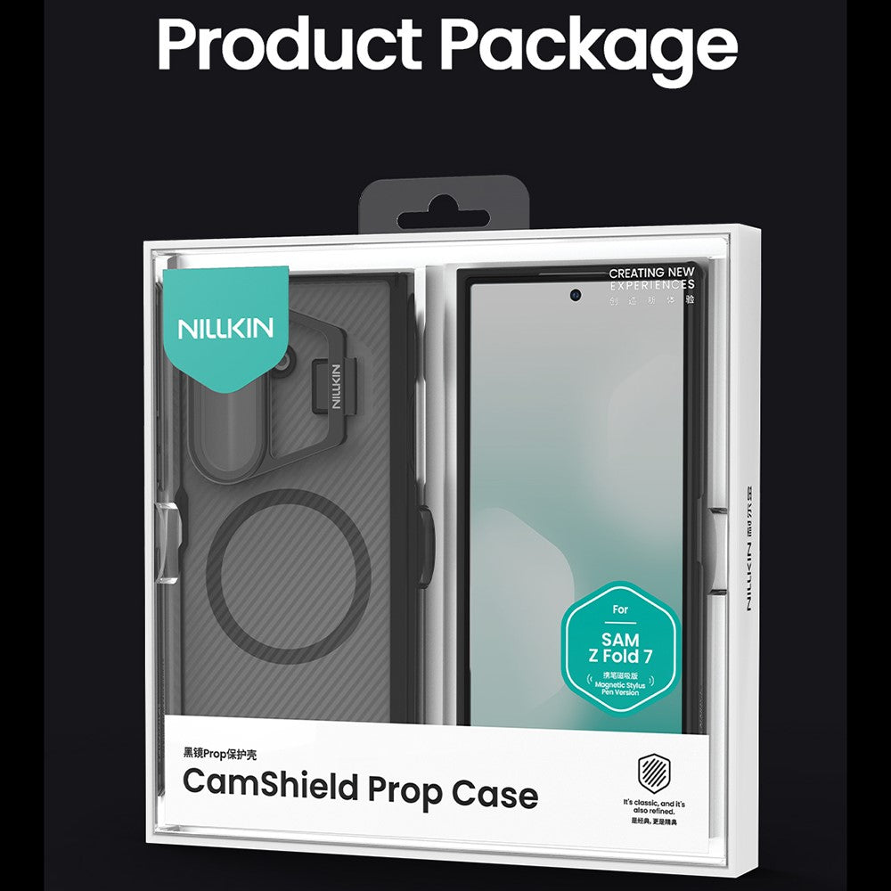 Nillkin CamShield Prop Magnetic Translucent Series Case with Stylus Pen - For Samsung Galaxy Z Fold7