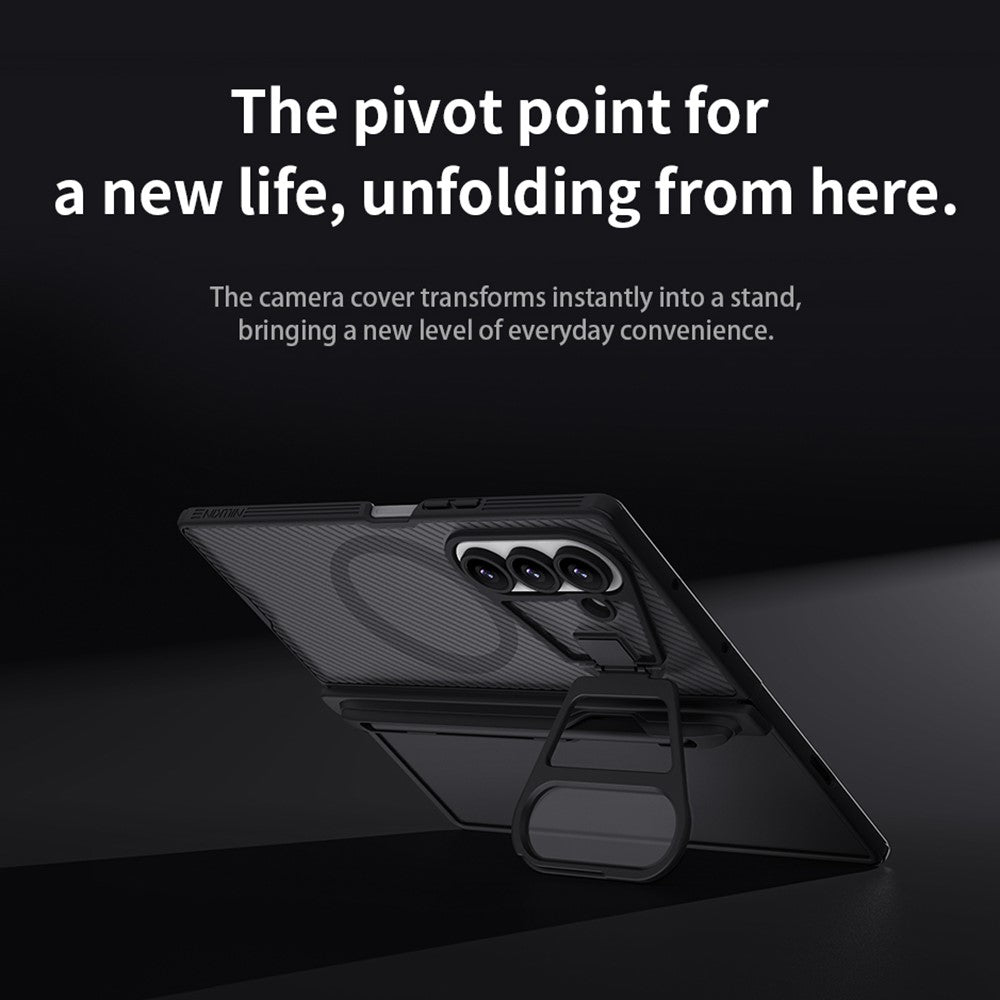 Nillkin CamShield Prop Magnetic Translucent Series Case with Stylus Pen - For Samsung Galaxy Z Fold7