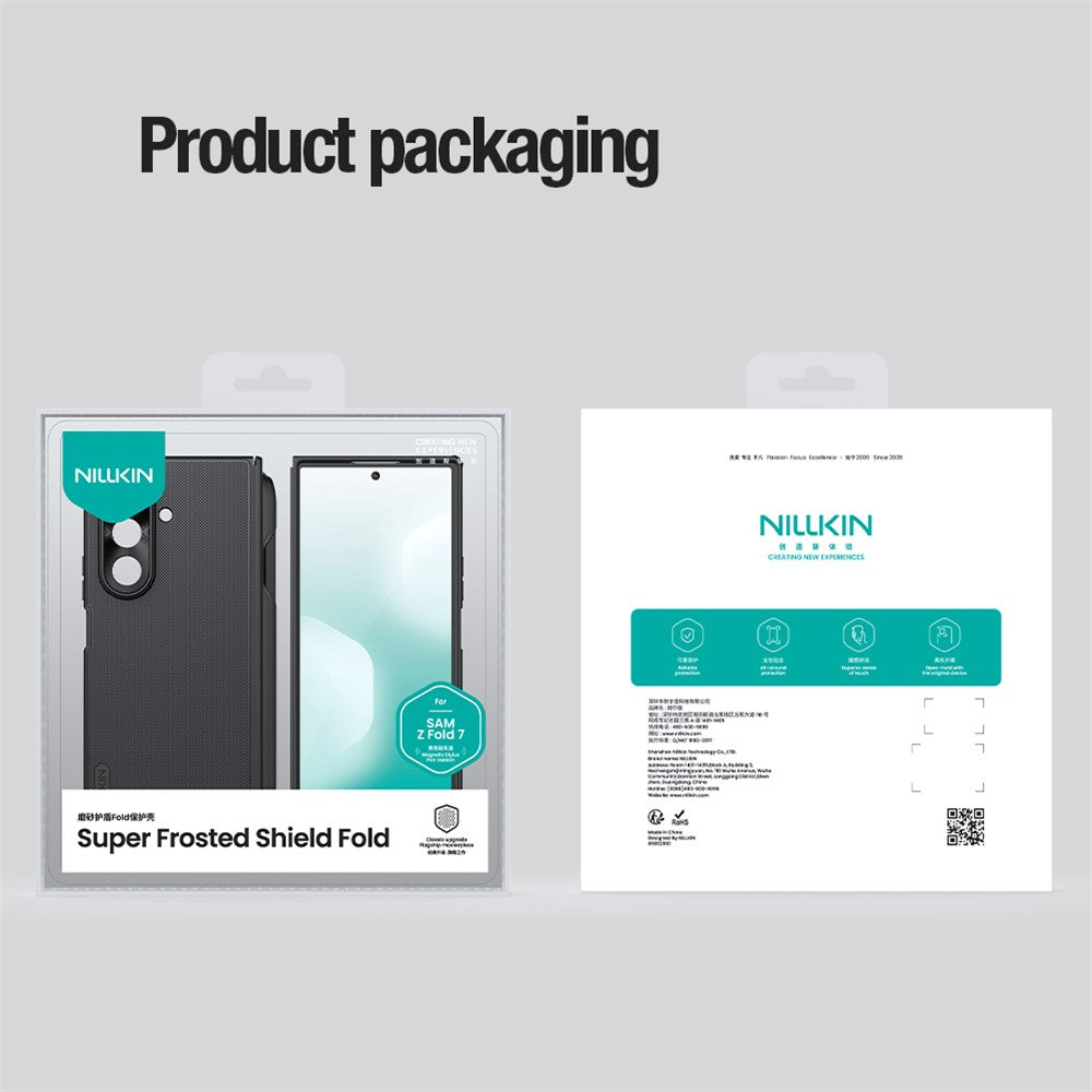 Nillkin Super Frosted Shield Fold PC Case Stylus Pen Compatible with MagSafe - For Samsung Galaxy Z Fold7