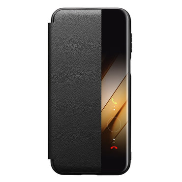Qialino Genuine Cow Leather Window View Full Wallet Case - For Huawei Pura 80 Pro / 80 Pro+