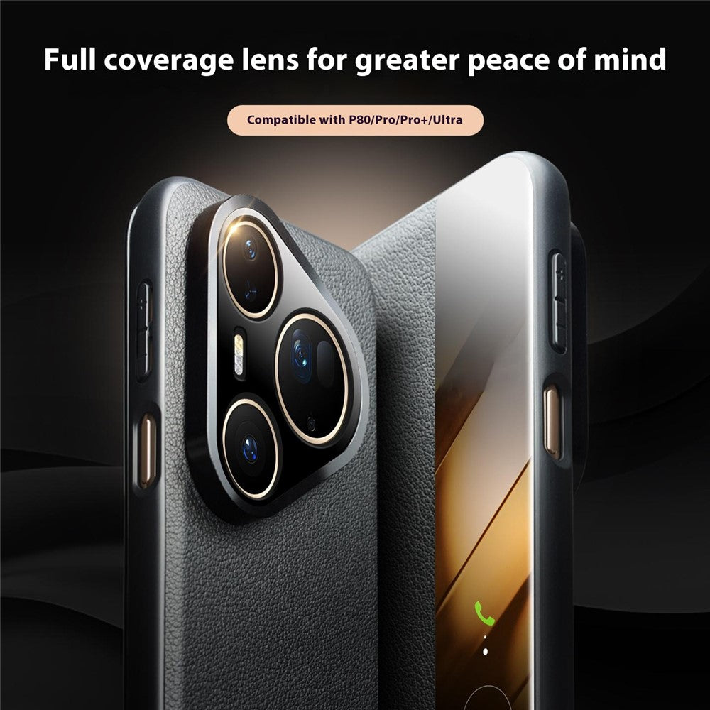 Qialino Genuine Cow Leather Window View Full Wallet Case - For Huawei Pura 80 Pro / 80 Pro+