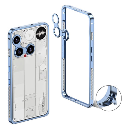 Bumper Case Metal Frame Heat Dissipation Cover with Lens Protector - For Nothing Phone (3)