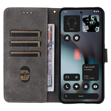 Wallet RFID Blocking PU Leather Phone Case Cover Stand with Strap - For Nothing Phone (3)