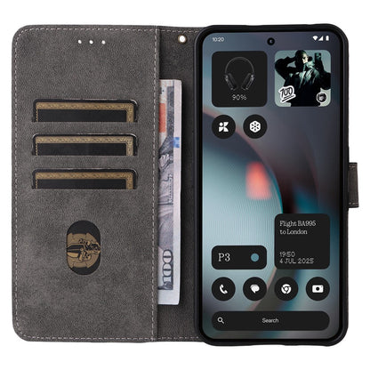 Wallet RFID Blocking PU Leather Phone Case Cover Stand with Strap - For Nothing Phone (3)