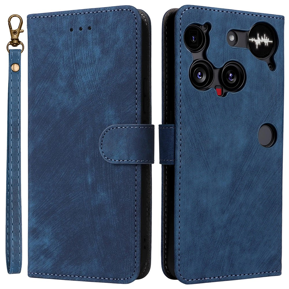 Wallet RFID Blocking PU Leather Phone Case Cover Stand with Strap - For Nothing Phone (3)