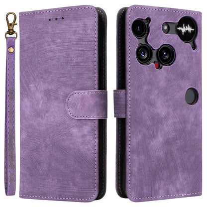 Wallet RFID Blocking PU Leather Phone Case Cover Stand with Strap - For Nothing Phone (3)