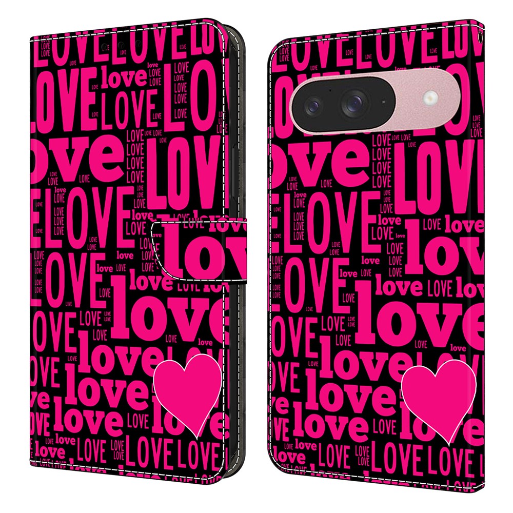 Pattern Printing PU Leather Wallet Case - For Google Pixel 10 Pro / 10
