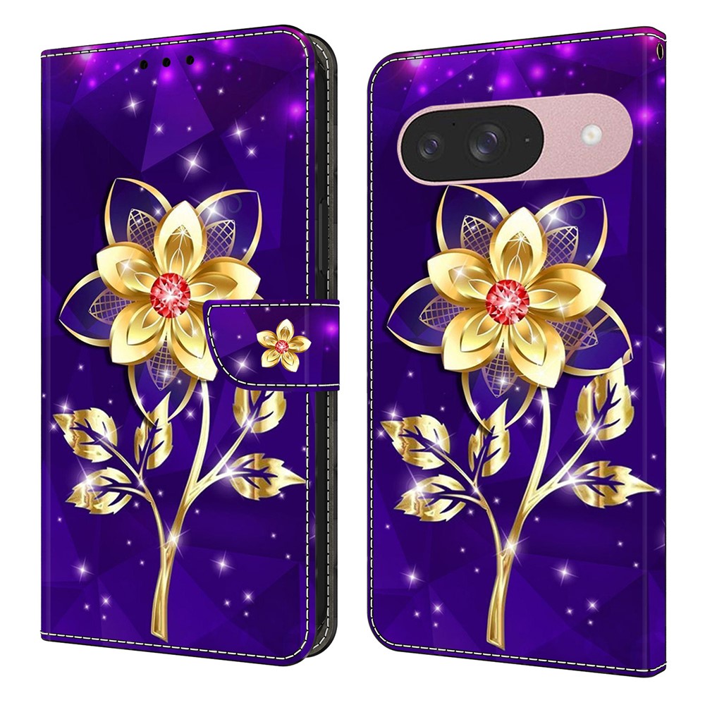 Pattern Printing PU Leather Wallet Case - For Google Pixel 10 Pro / 10