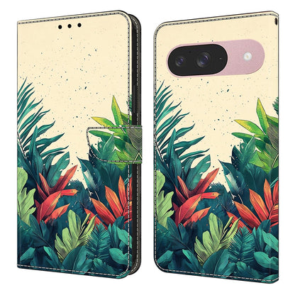 Pattern Printing PU Leather Wallet Case - For Google Pixel 10 Pro / 10