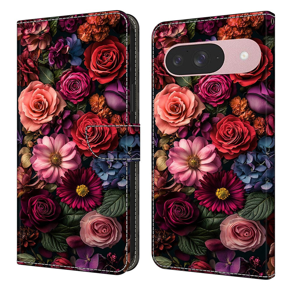 Pattern Printing PU Leather Wallet Case - For Google Pixel 10 Pro / 10