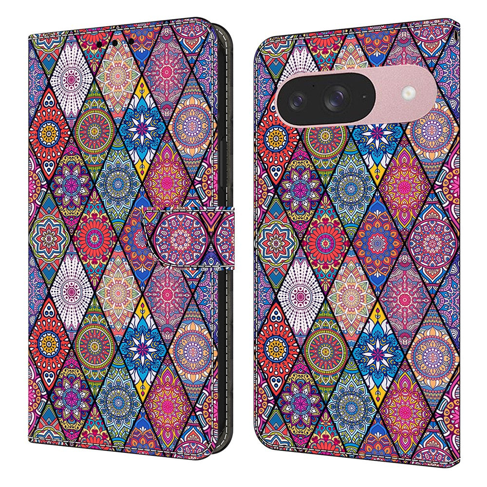 Pattern Printing PU Leather Wallet Case - For Google Pixel 10 Pro / 10