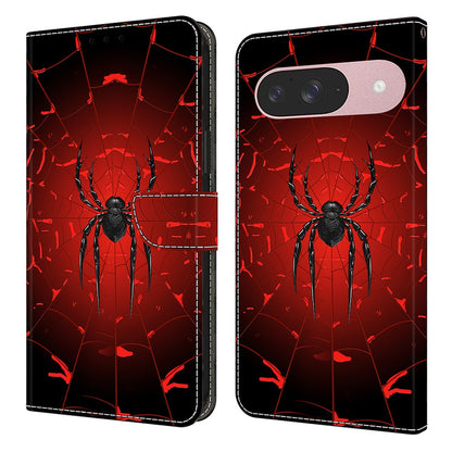Pattern Printing PU Leather Wallet Case - For Google Pixel 10 Pro / 10