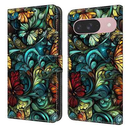 Pattern Printing PU Leather Wallet Case - For Google Pixel 10 Pro / 10