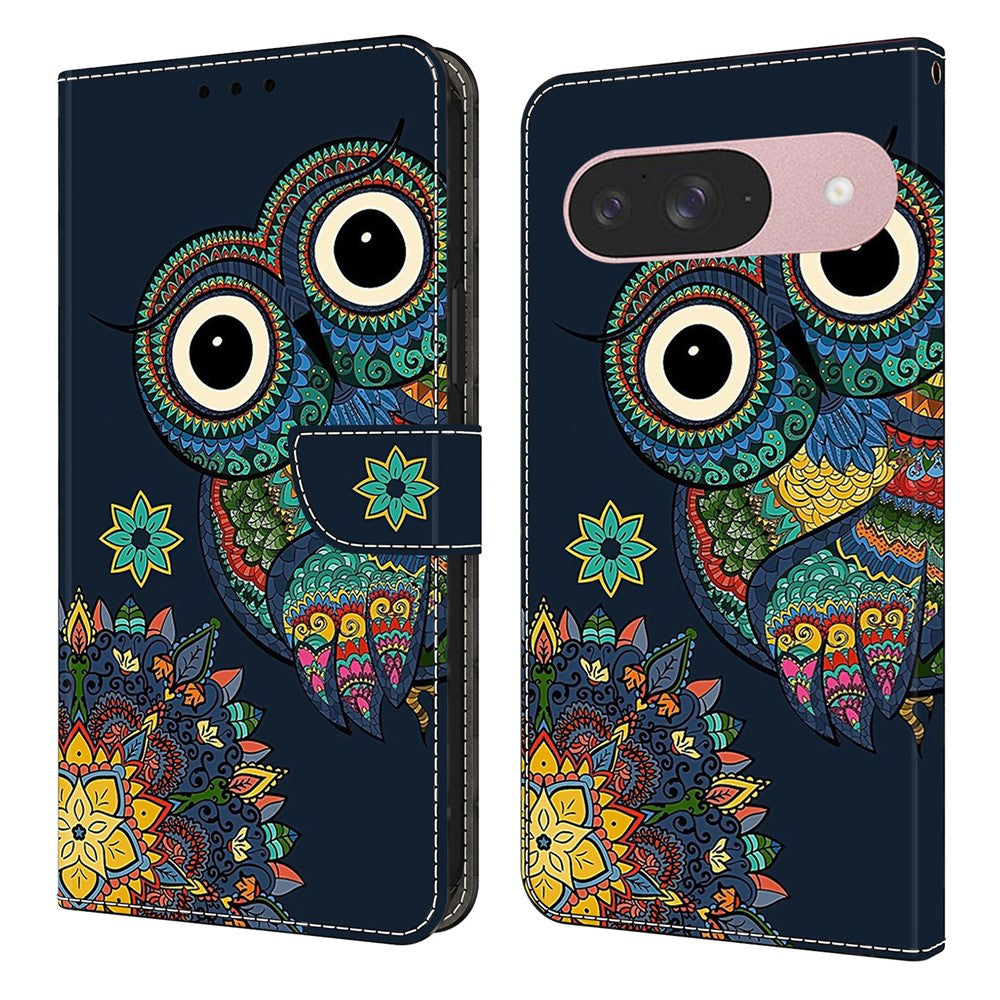 Pattern Printing PU Leather Wallet Case - For Google Pixel 10 Pro / 10