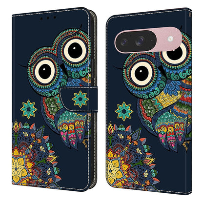 Pattern Printing PU Leather Wallet Case - For Google Pixel 10 Pro / 10