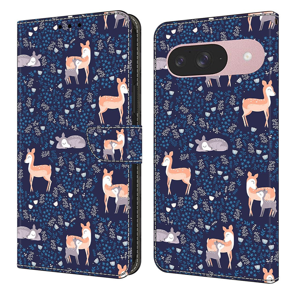 Pattern Printing PU Leather Wallet Case - For Google Pixel 10 Pro / 10