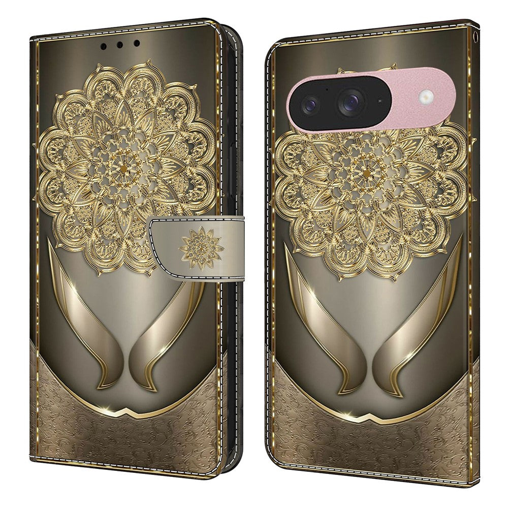Pattern Printing PU Leather Wallet Case - For Google Pixel 10 Pro / 10