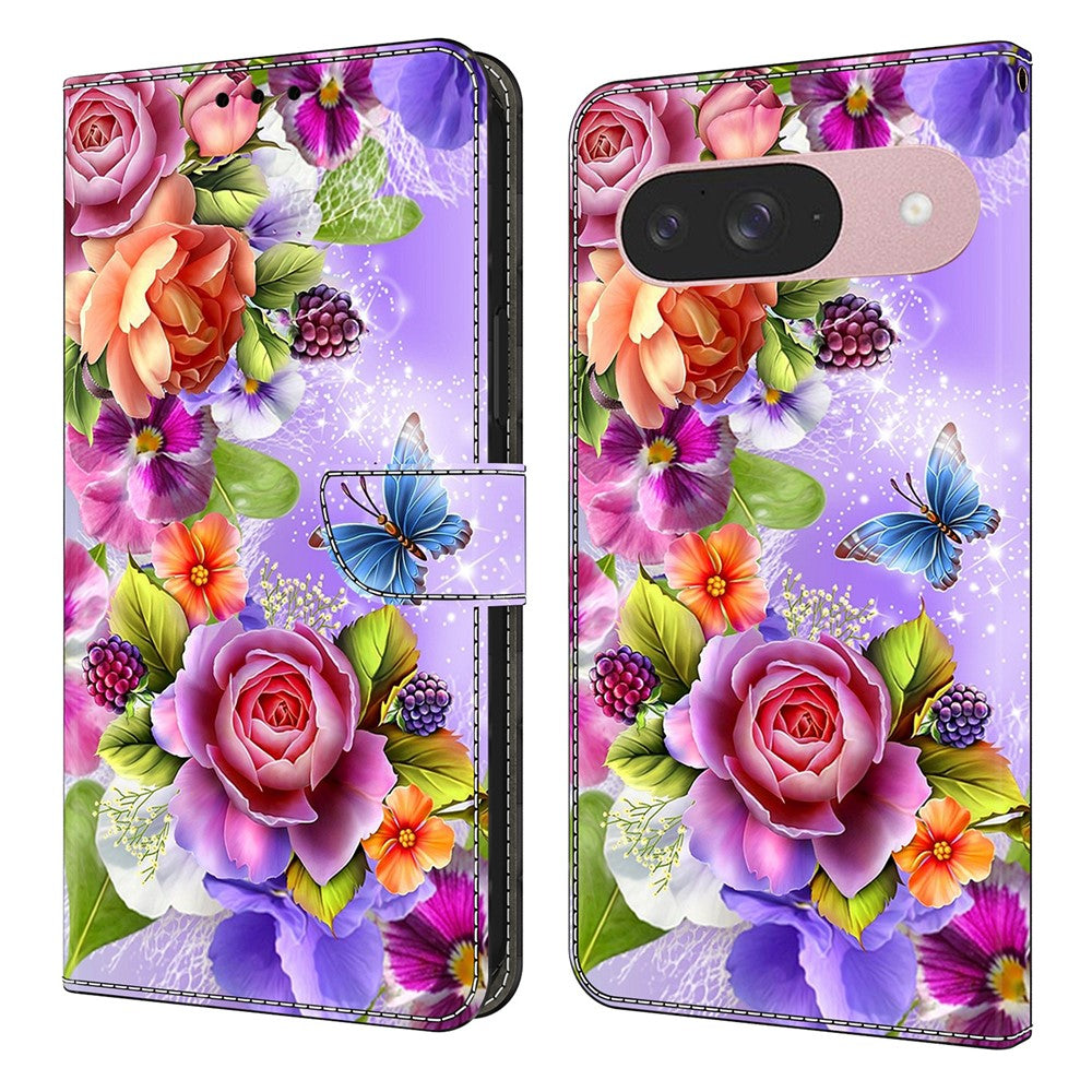 Pattern Printing PU Leather Wallet Case - For Google Pixel 10 Pro / 10