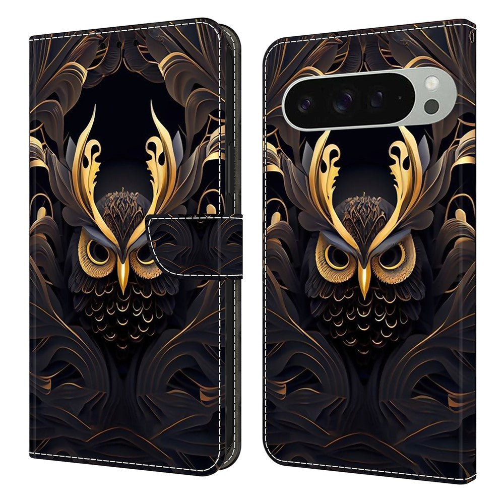 Pattern Printing PU Leather Wallet Case - For Google Pixel 10 Pro XL