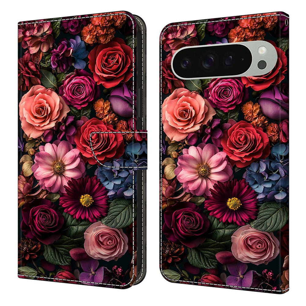 Pattern Printing PU Leather Wallet Case - For Google Pixel 10 Pro XL